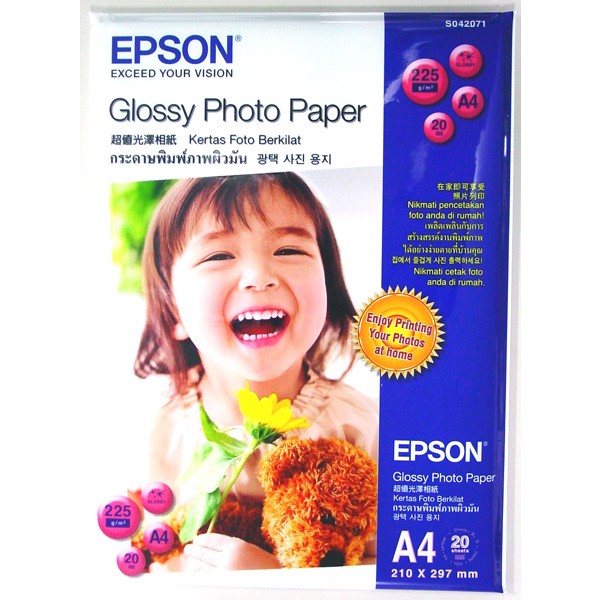 Giấy in Epson Glossy Photo Paper A4  20 Sheets