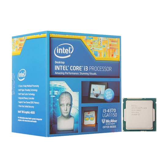 Intel Core i3-4370 Processor  (4M Cache, 3.80 GHz)