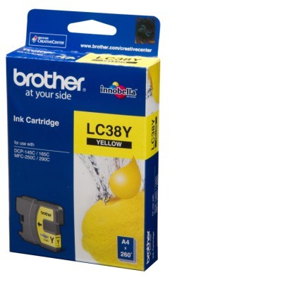 Mực in Brother LC 38 Yellow Ink Cartridge