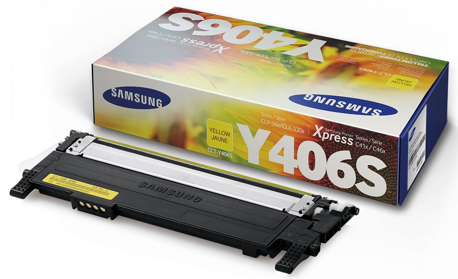 Mực in Samsung CLT Y406S/SEE, Yellow Toner Cartridge